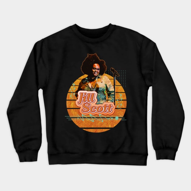 Jill scott \\ Retro Art Crewneck Sweatshirt by Nana On Here